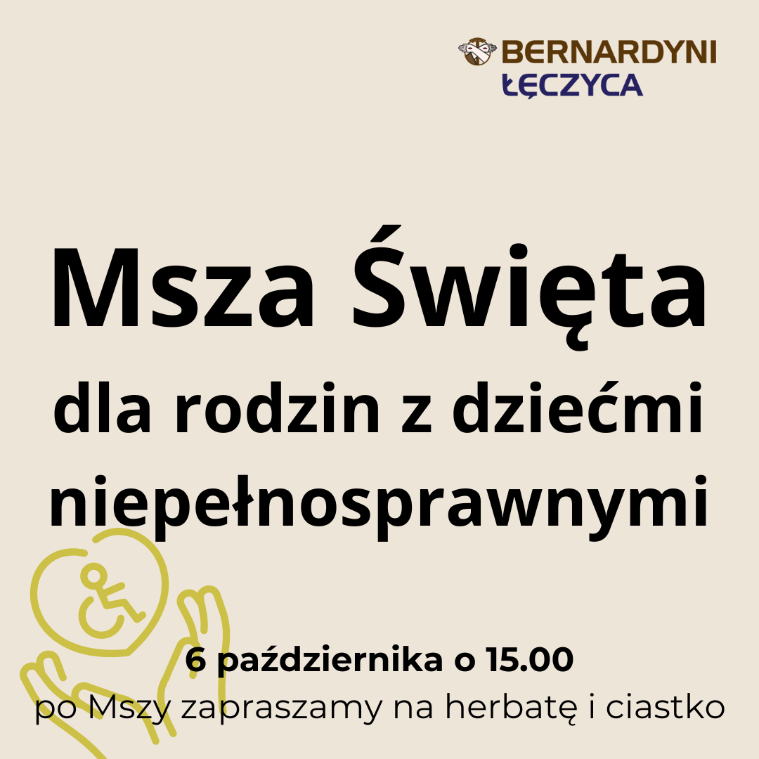 Msza Święta dla rodzin z dziećmi niepełnosprawnymi